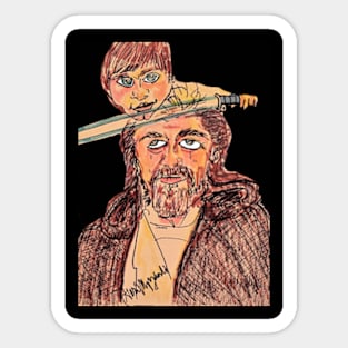 Luke Skywalker Then and Now Sticker